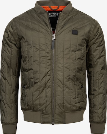 INDICODE JEANS Between-Season Jacket in Green: front