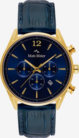 Mats Meier Analoog horloge in Blauw: voorkant