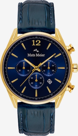 Mats Meier Analoog horloge in Blauw: voorkant