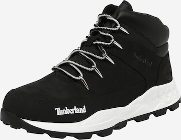 TIMBERLAND Lace-Up Boots 'Brooklyn' in Black: front
