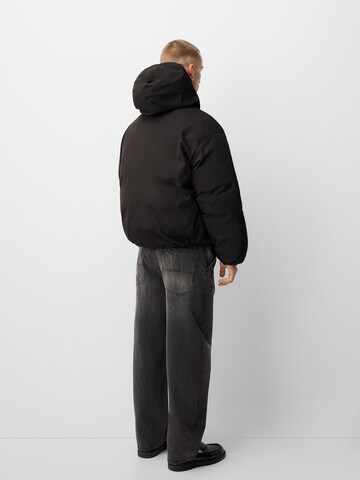 Bershka Winter jacket in Black