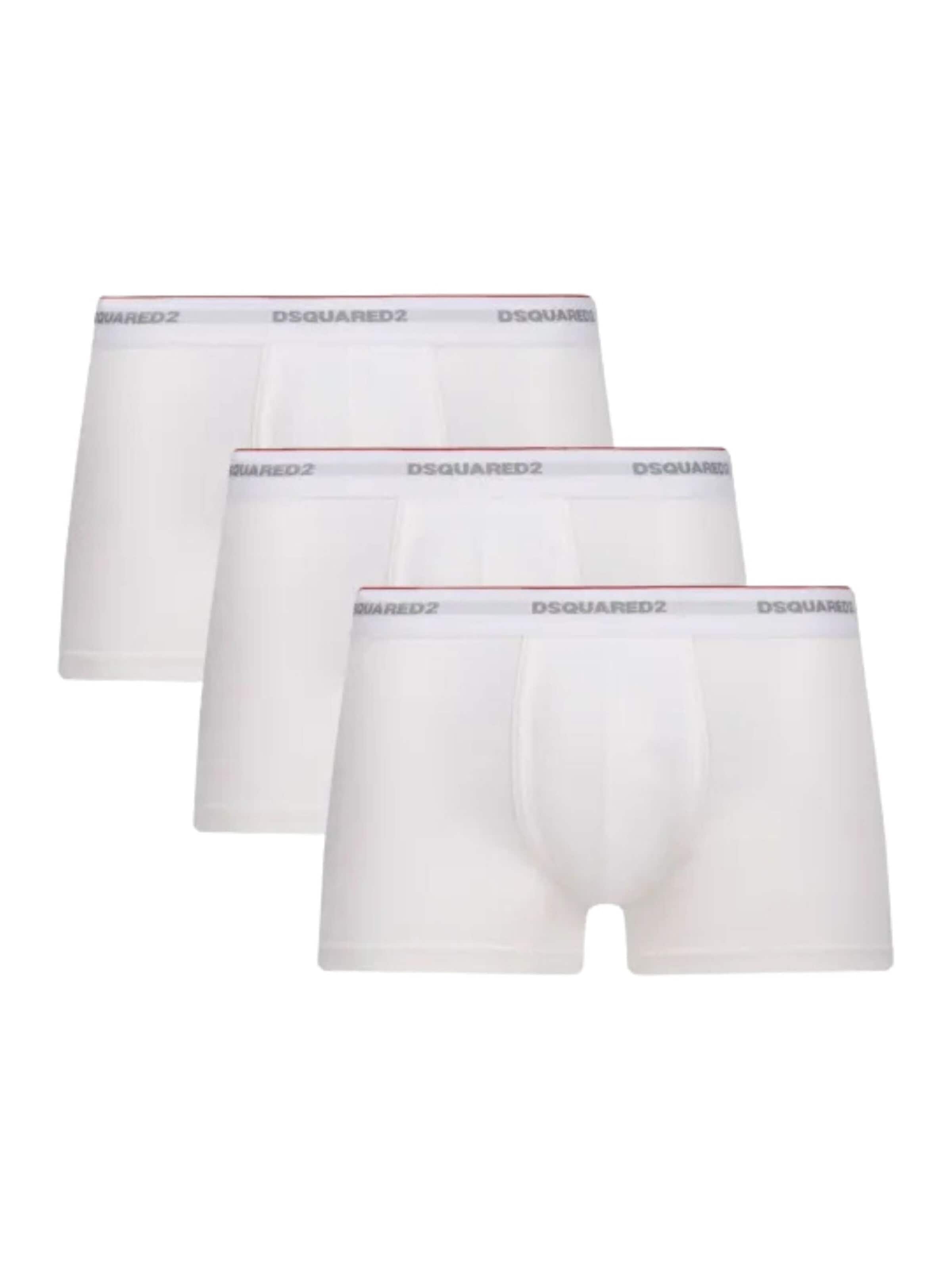 DSQUARED2 Boxer shorts '3-pack printed boxers' in White: front