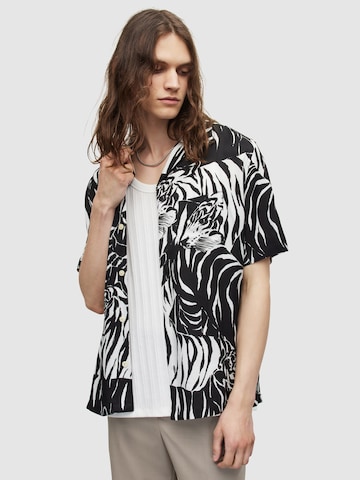 Regular fit Camicia 'WILDCAT' di AllSaints in nero: frontale