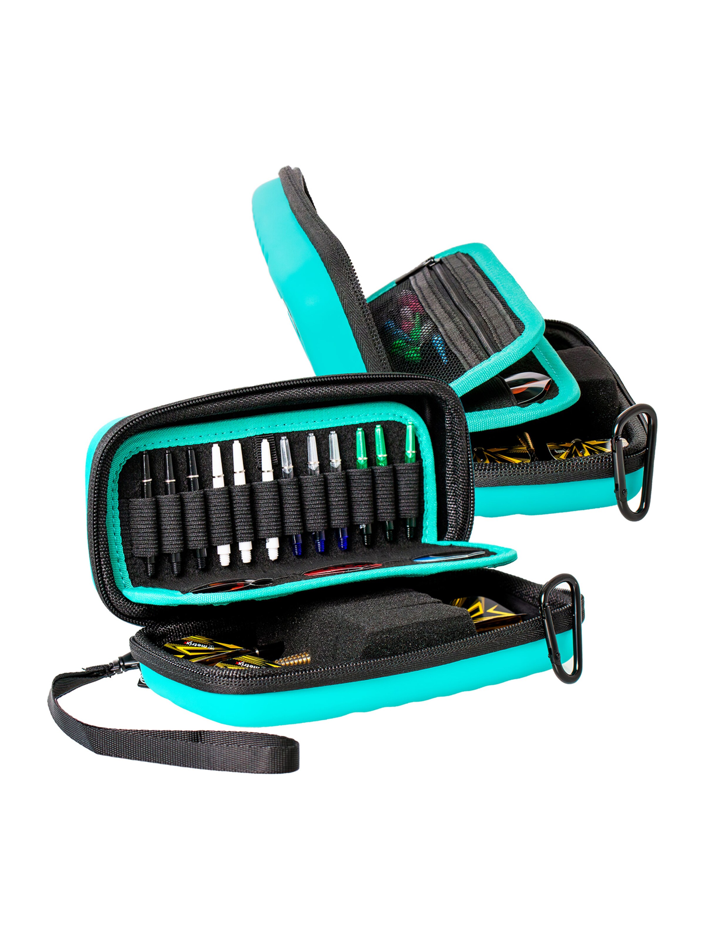 BULL'S Dartcase ' Orbis HS Carbon Darttasche Dartbox Pfeilaufbewahrung Darts-Etui ' in Grün