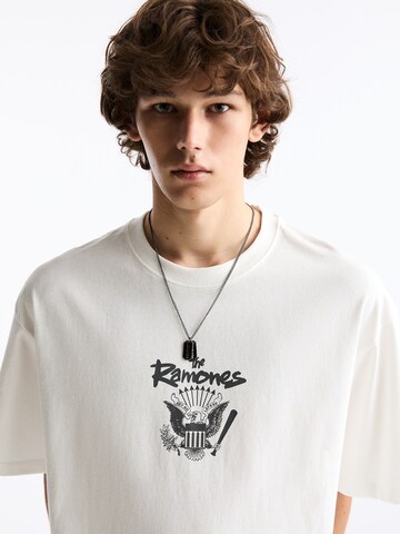 Pull&Bear T-Shirt in Weiß