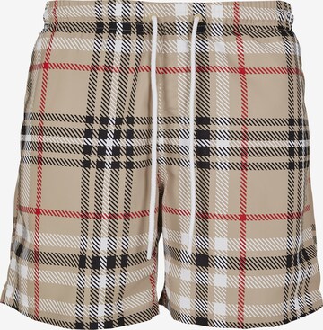 Urban Classics Zwemshorts in Beige: voorkant