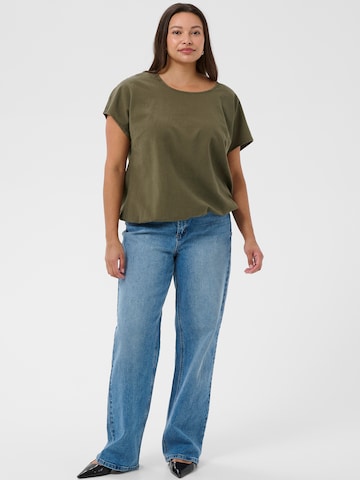 Camicia da donna 'KCNana' di KAFFE CURVE in verde