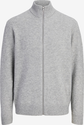 Jack & Jones Junior Kardigan 'JJSOHO OLLIE' w kolorze szary: przód