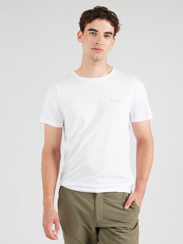 T-Shirt fonctionnel 'Rapid Ridge' COLUMBIA en blanc