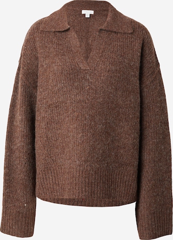 TOPSHOP Sweater in Brown: front