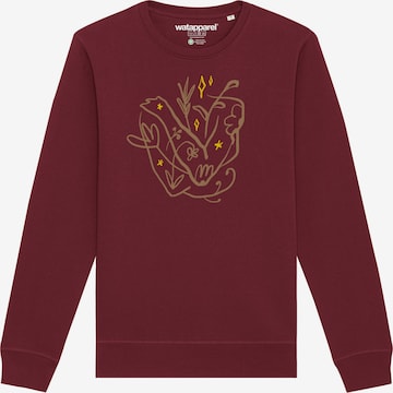 Watapparel Sweatshirt 'Self Love' in Rood: voorkant