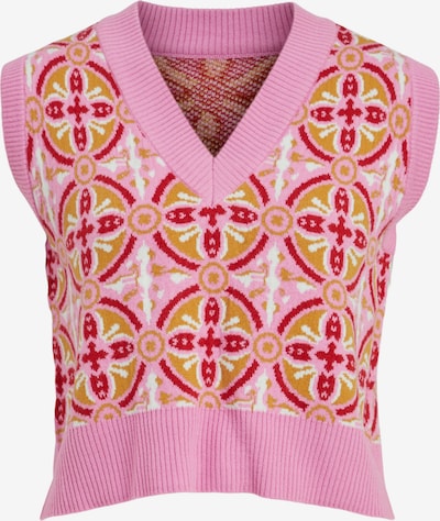 VILA Sweater 'SAINT' in Mustard / Pink / Raspberry / White, Item view
