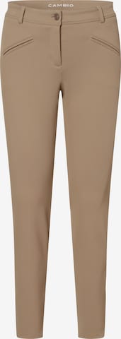 Cambio Slimfit Chino 'Rachel' in Beige: voorkant