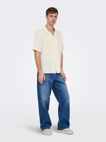 Regular fit Camicia 'ONSKyle' di Only & Sons in bianco