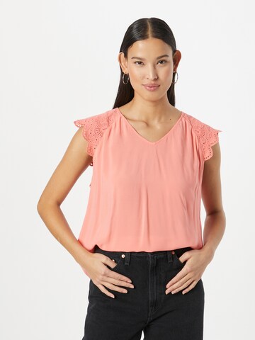 QS Blouse in Roze: voorkant