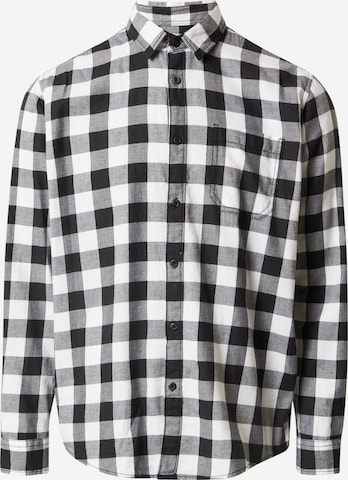 EDC BY ESPRIT Button Up Shirt in Black: front