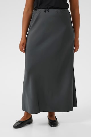 KAFFE CURVE Skirt 'Hilla' in Grey: front