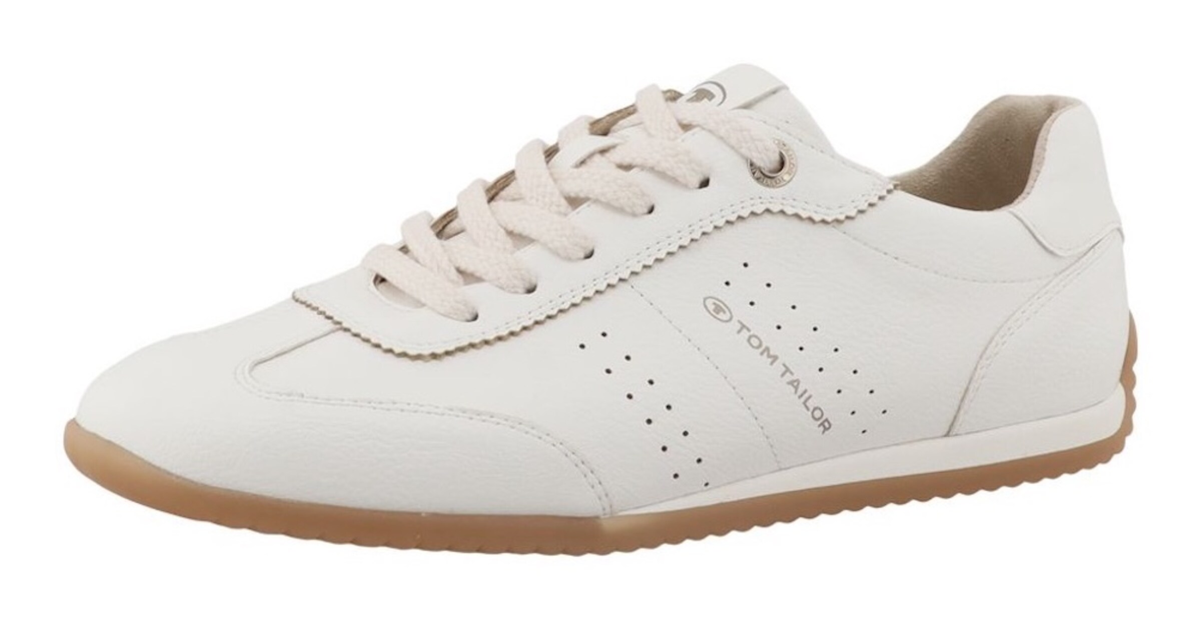 TOM TAILOR Sneakers in White: front