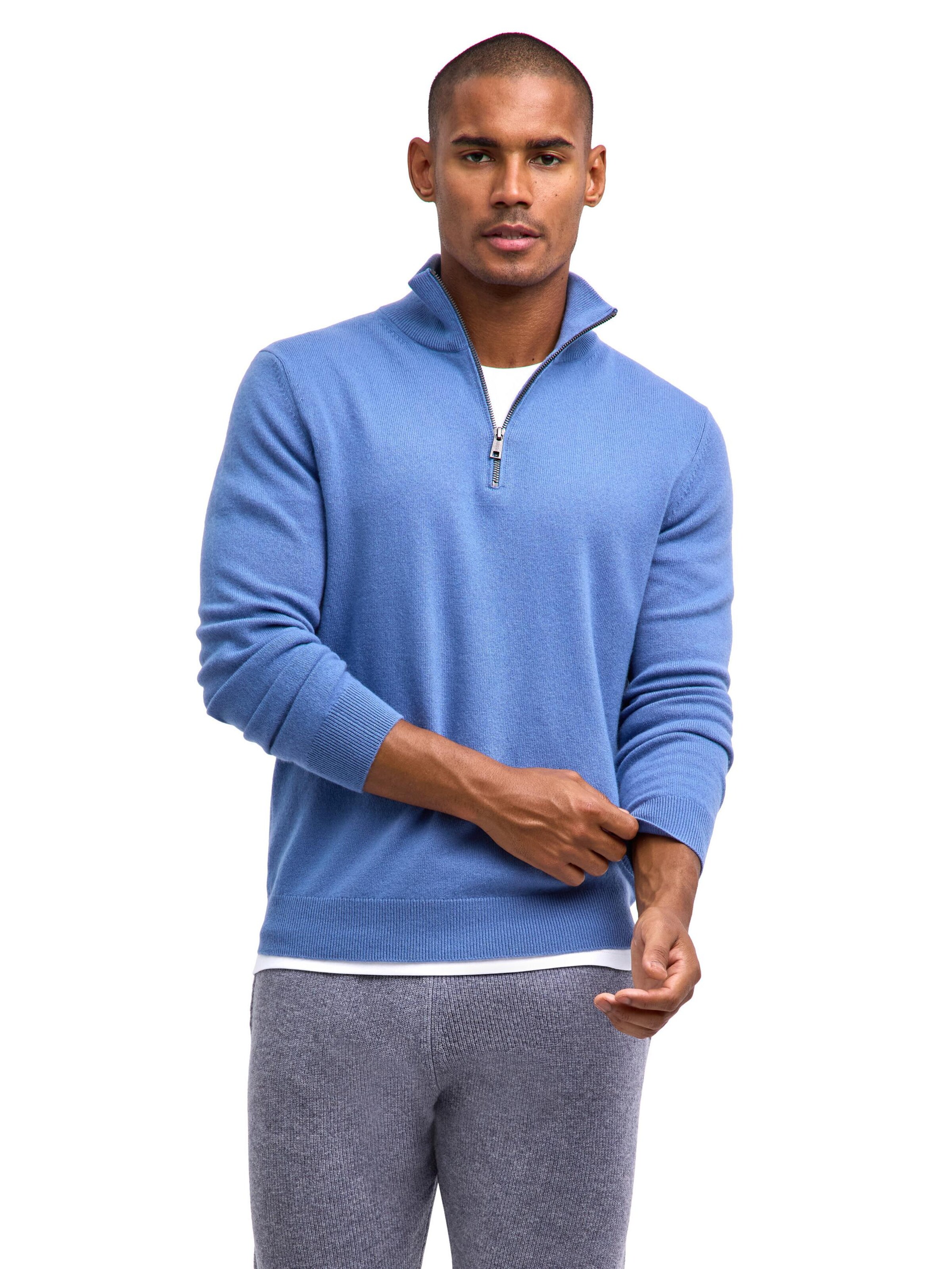 FALKE Pullover 'Pure Cashmere'‌ in Blau: Vorderseite