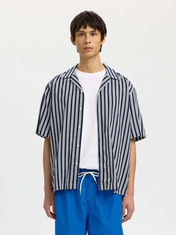 SELECTED Comfort Fit Πουκάμισο 'SLHAIR' σε μπλε: μπροστά