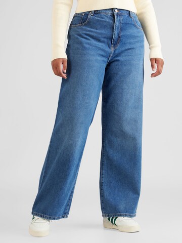 ONLY Curve Wide leg Jeans 'HOPE' in Blauw: voorkant