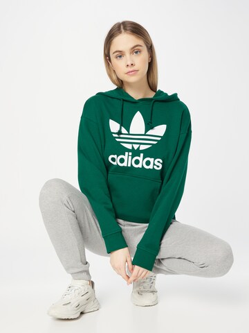 žalia ADIDAS ORIGINALS Megztinis be užsegimo 'Trefoil'