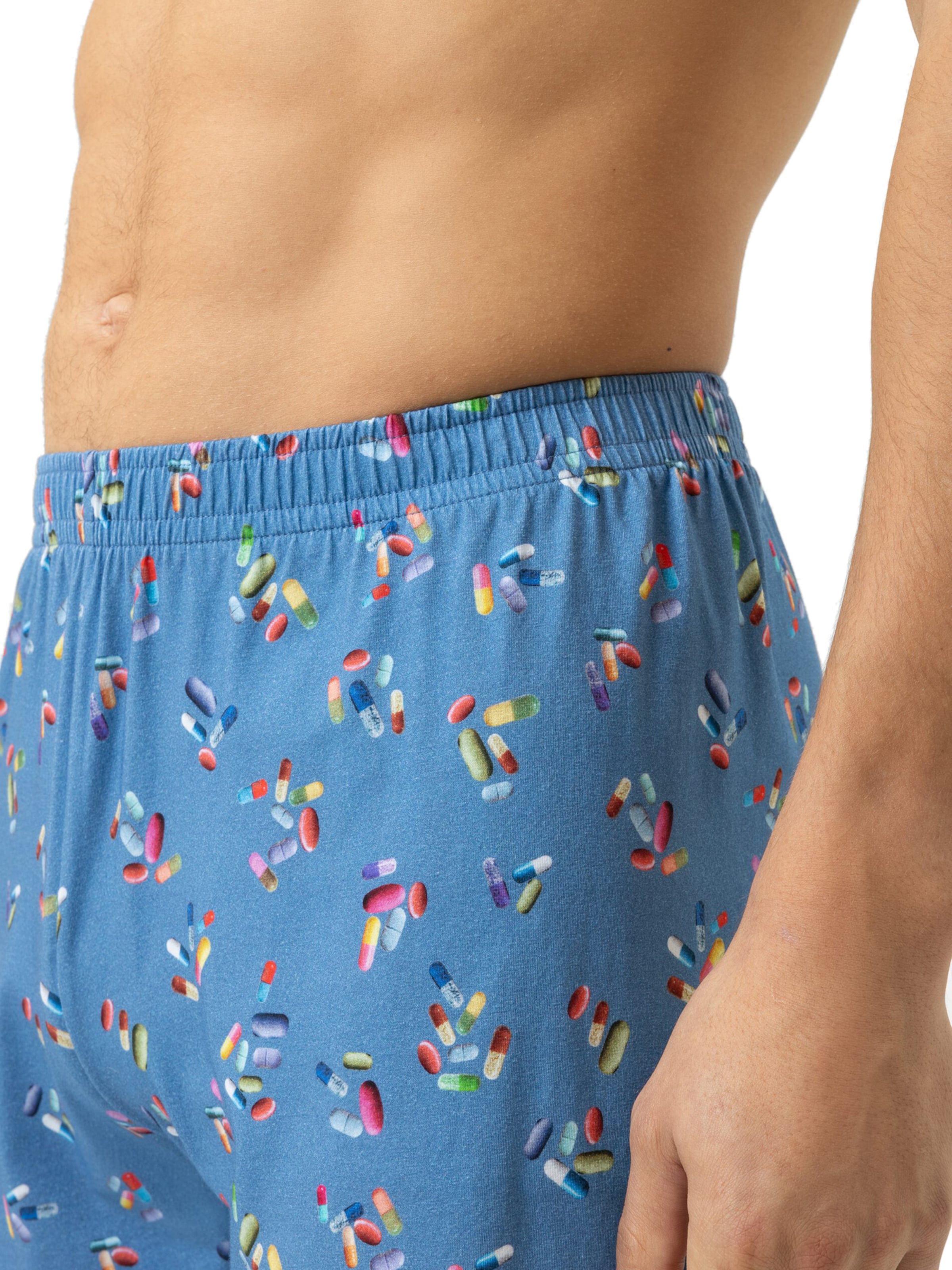 Mey Pyjamabroek 'Pills' in Blauw