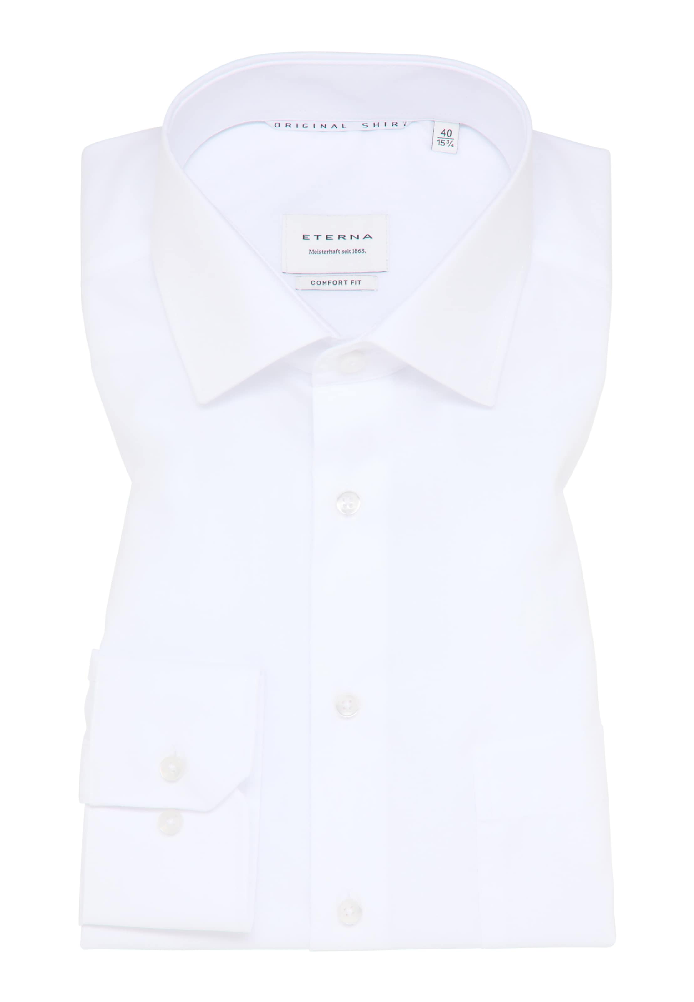 ETERNA Comfort Fit Hemd in Weiß