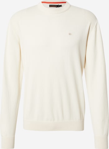 NAPAPIJRI Sweater 'D-AREN' in Beige: front