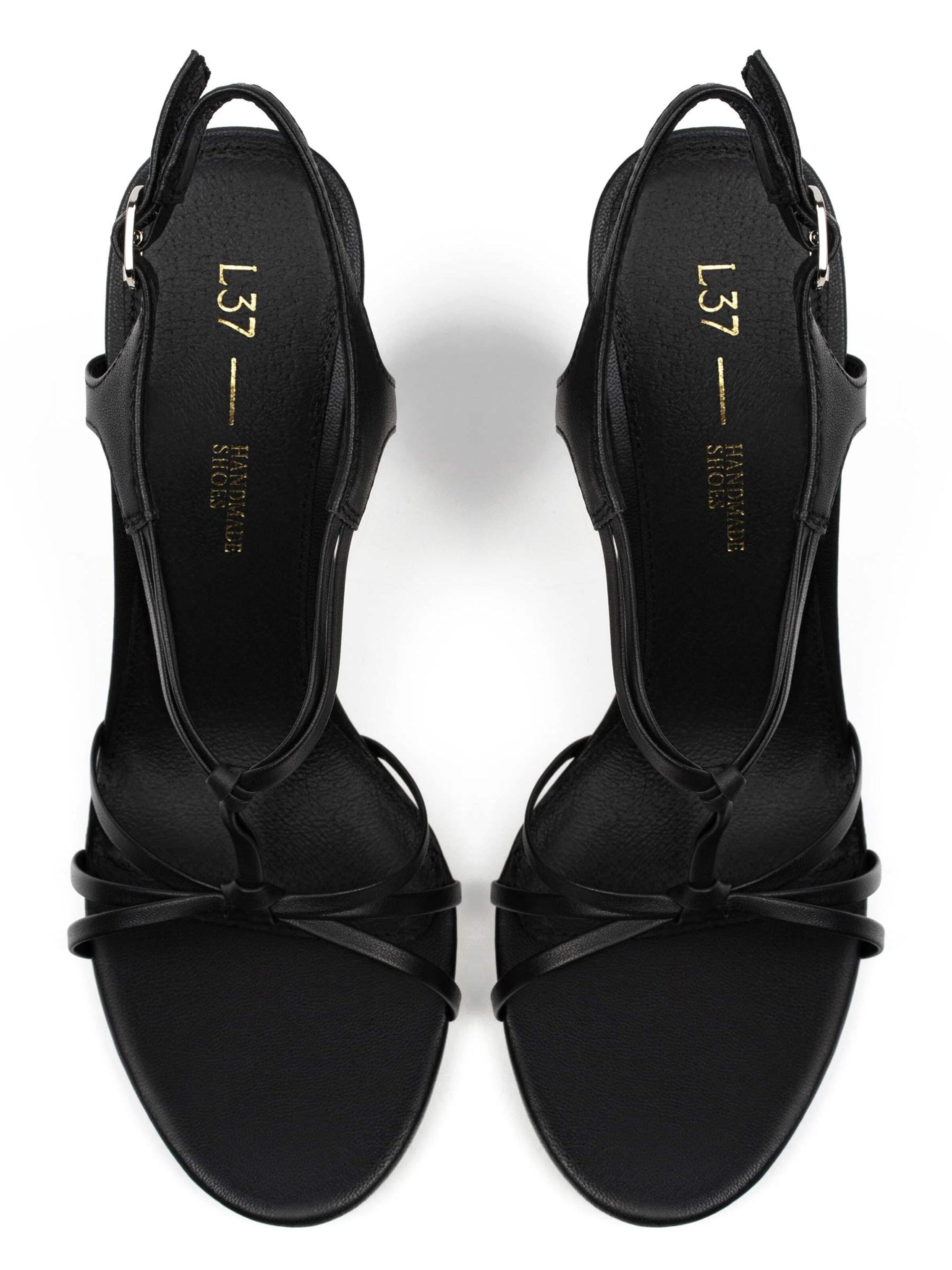 Sandales 'MOONLIGHT GLOW' L37 HANDMADE SHOES en noir