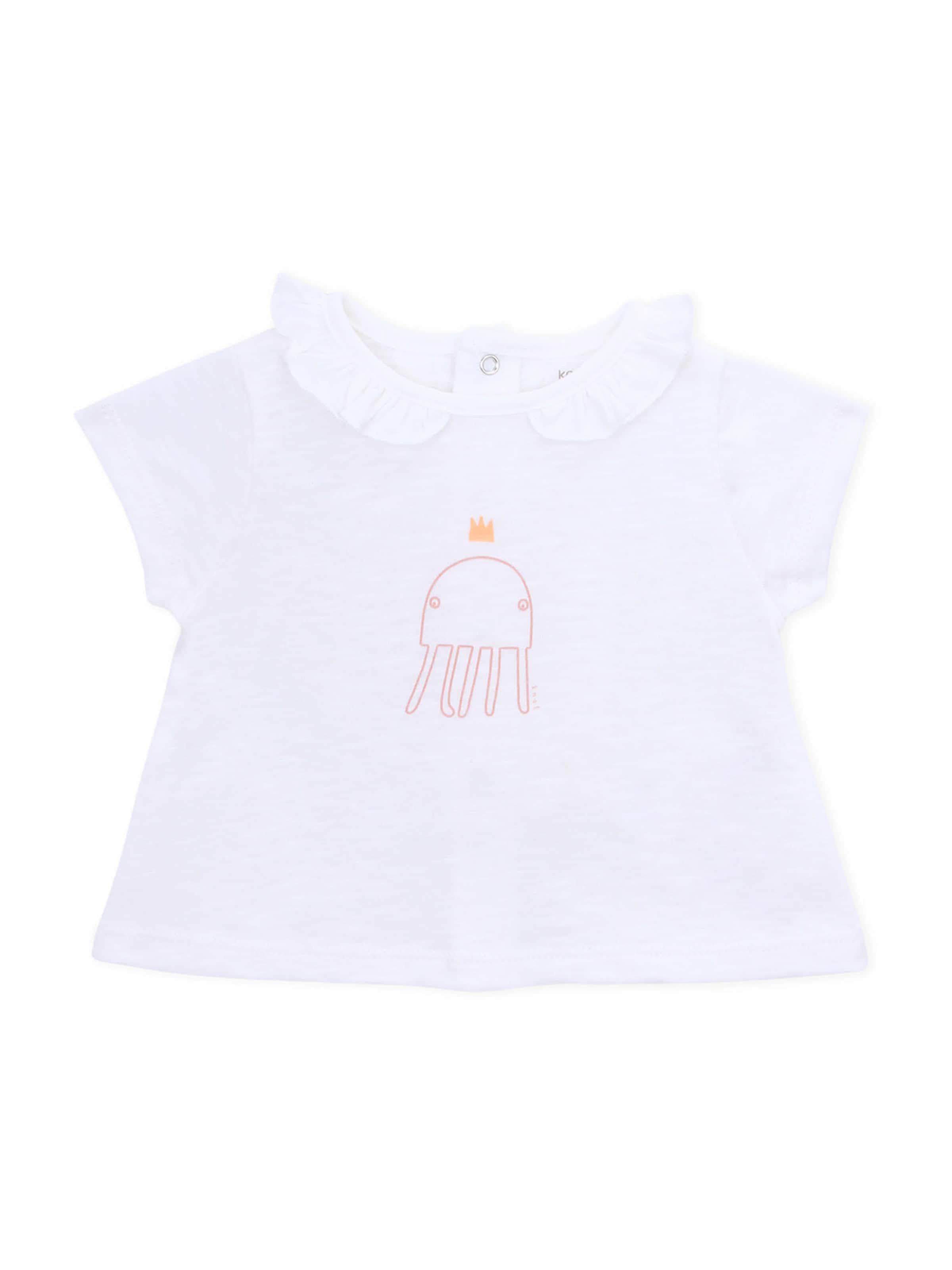 Maglietta 'Queen Octopus' di KNOT in bianco: frontale