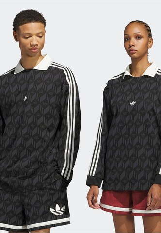 Sweat-shirt 'Jacquared Rugby' ADIDAS ORIGINALS en noir