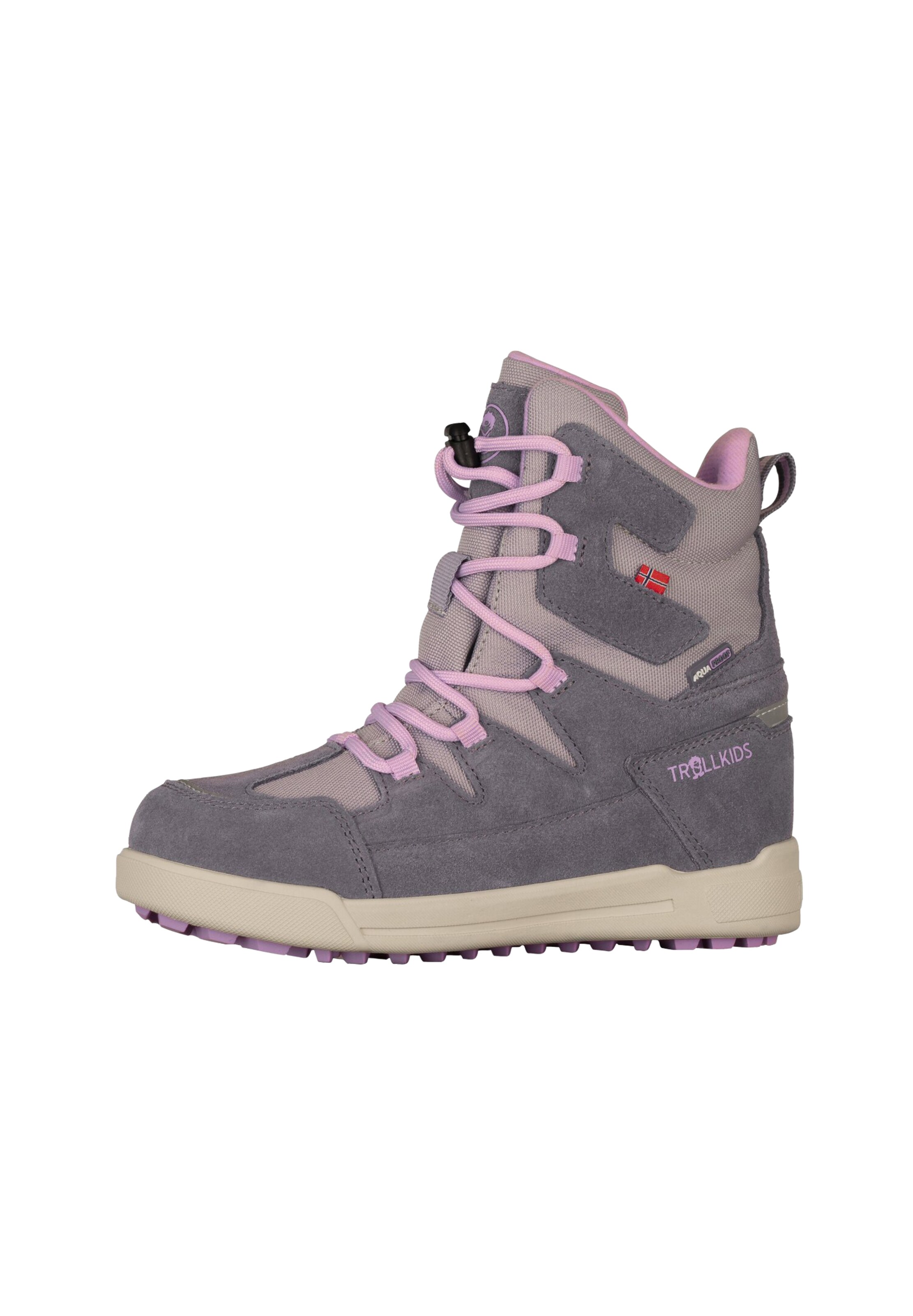 Boots 'Finnmark' di TROLLKIDS in grigio: frontale