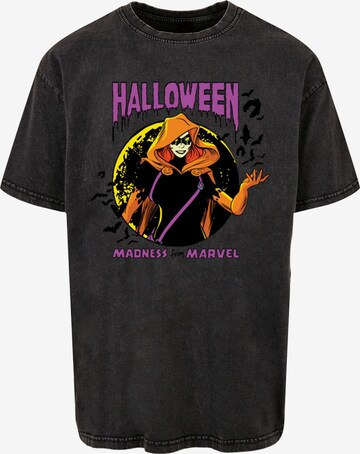 ABSOLUTE CULT Shirt 'Marvel - Black Widow Halloween' in Black: front