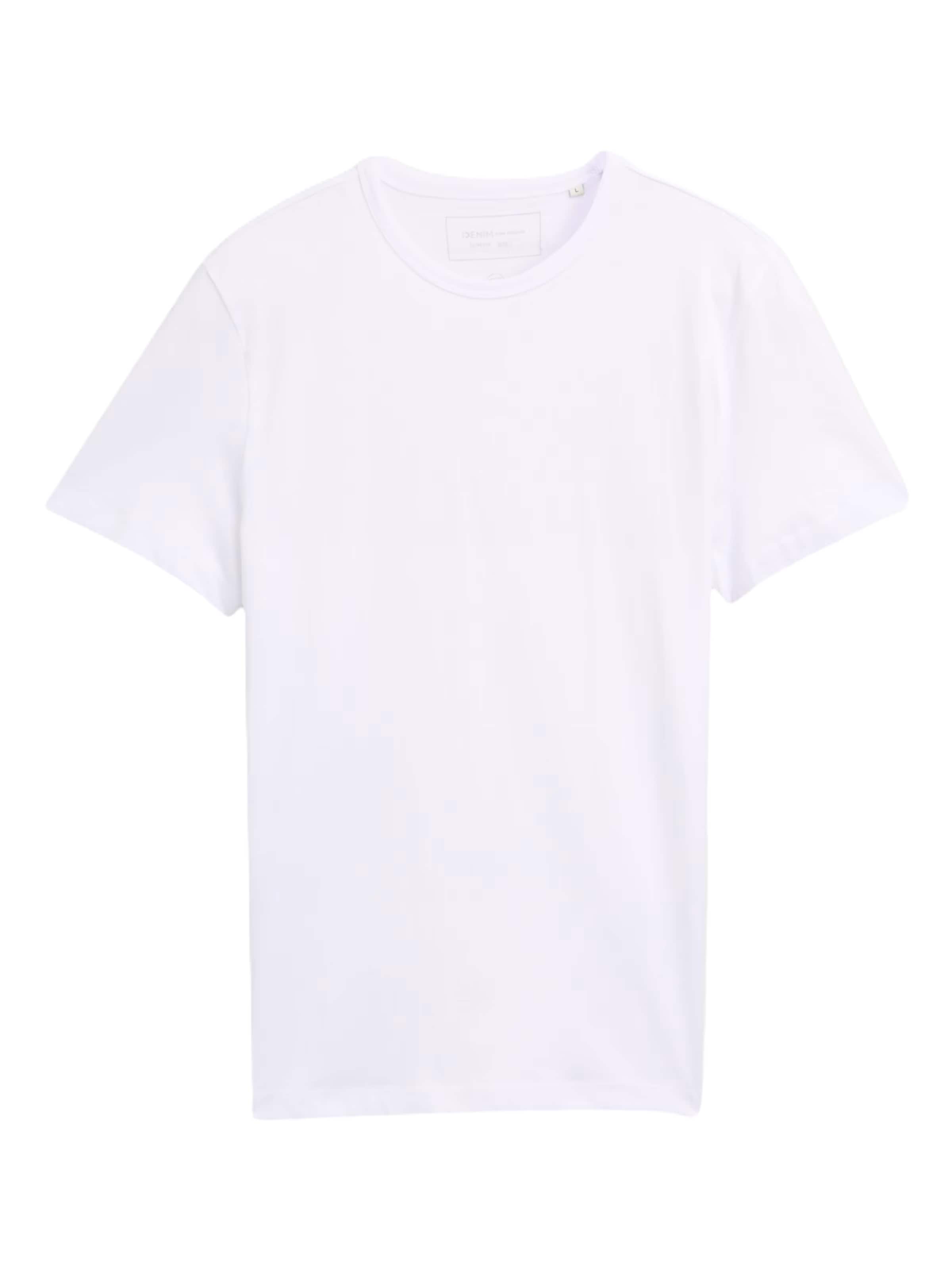 TOM TAILOR DENIM T-Shirt in Weiß: Vorderseite