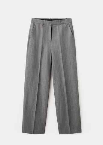MANGO Regular Pleated Pants 'Altair' in Grey