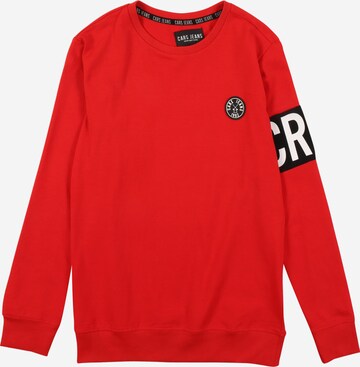 Cars Jeans Sweatshirt 'OBBY' in Rot: predná strana