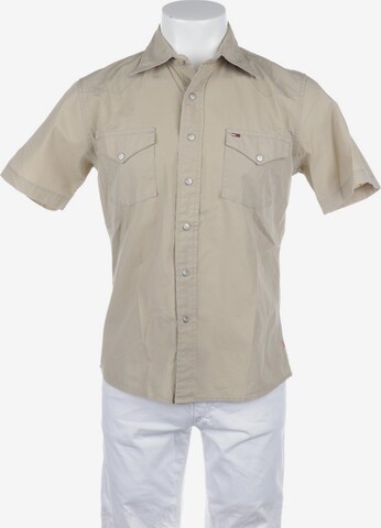 Tommy Jeans Button Up Shirt in S in White: front