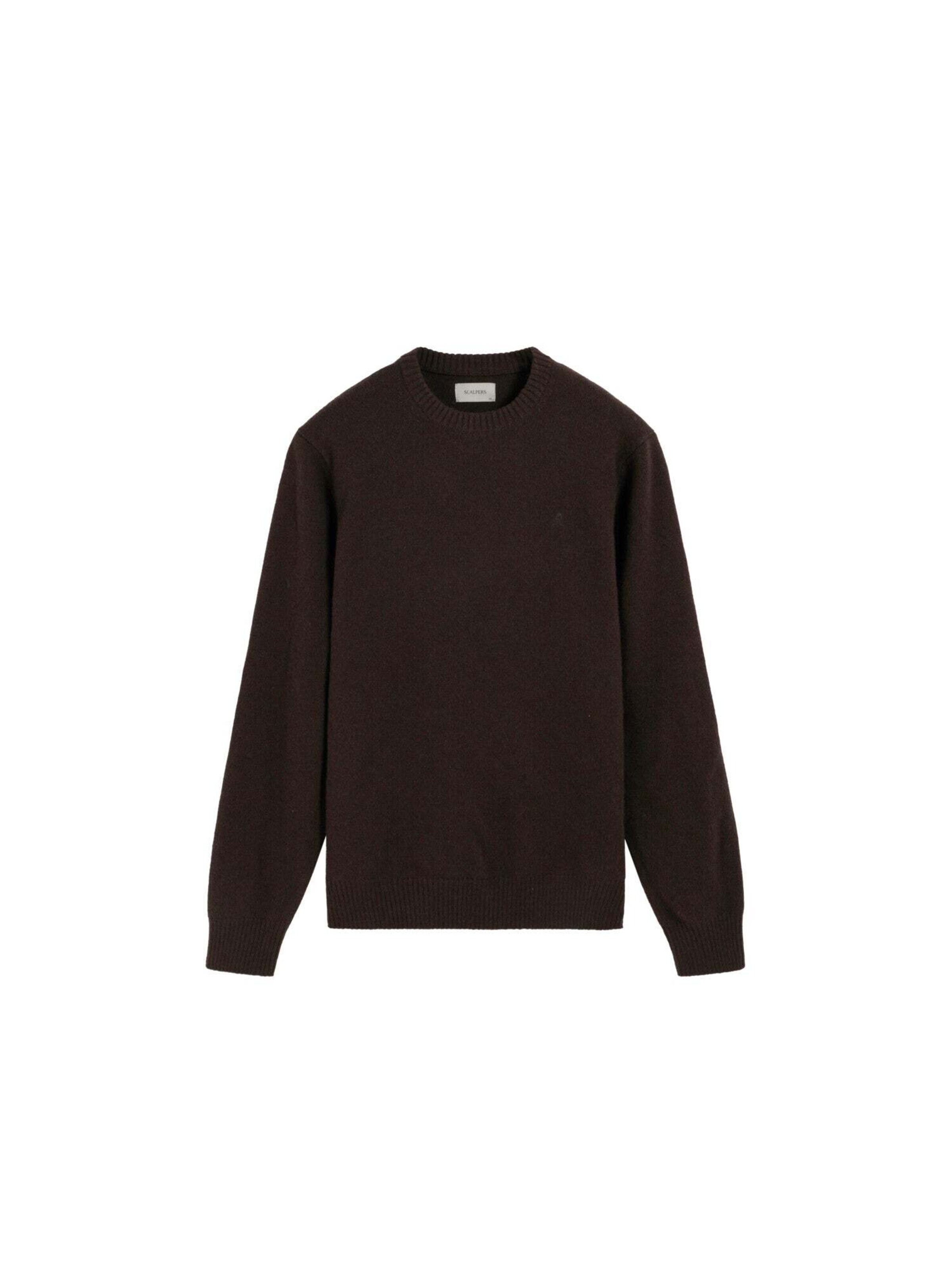 Scalpers Pullover in Braun: Vorderseite