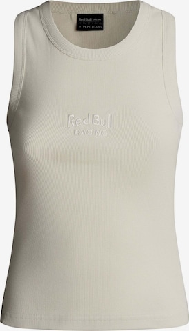 Red Bull Racing x Pepe Jeans Shirt in Beige: voorkant