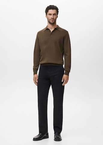 MANGO MAN Poloshirt 'Willys' in Braun
