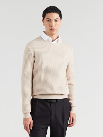 Jack & Jones Premium Svetr 'JPRBLUBARKLEY' – béžová: přední strana