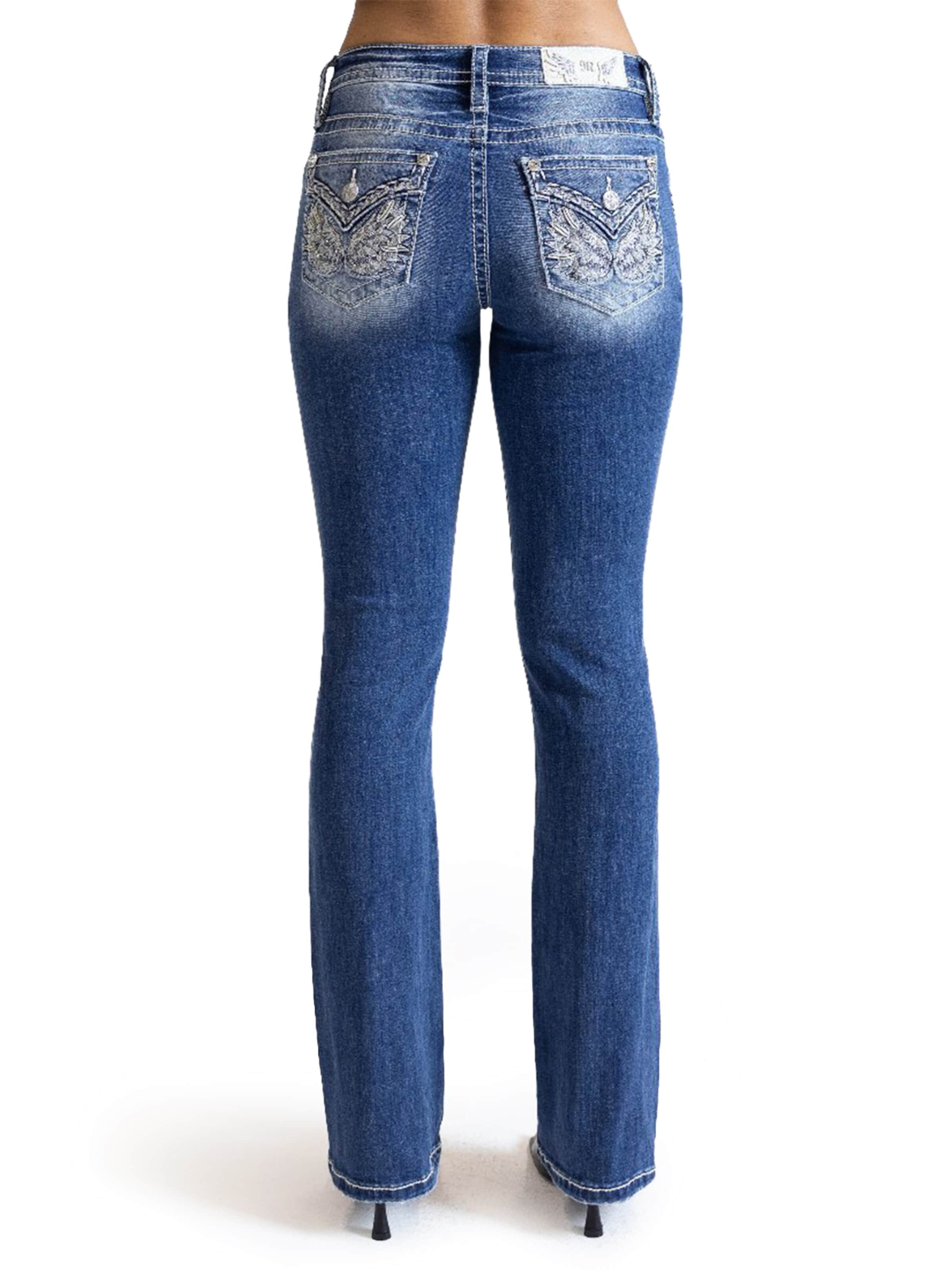 Miss Me Bootcut Jeans 'K1404 Jeans Mid-Rise Bootcut'‌‌‌‌ in Blau