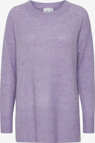 Pull-over 'KAMARA' ICHI en violet : devant