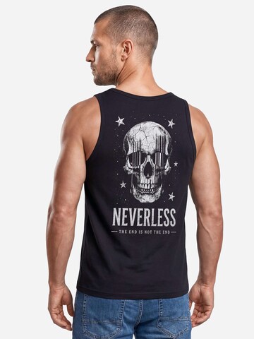 Neverless Shirt 'Star Skull' in Black