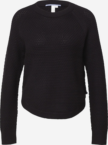 Pull-over QS en noir : devant