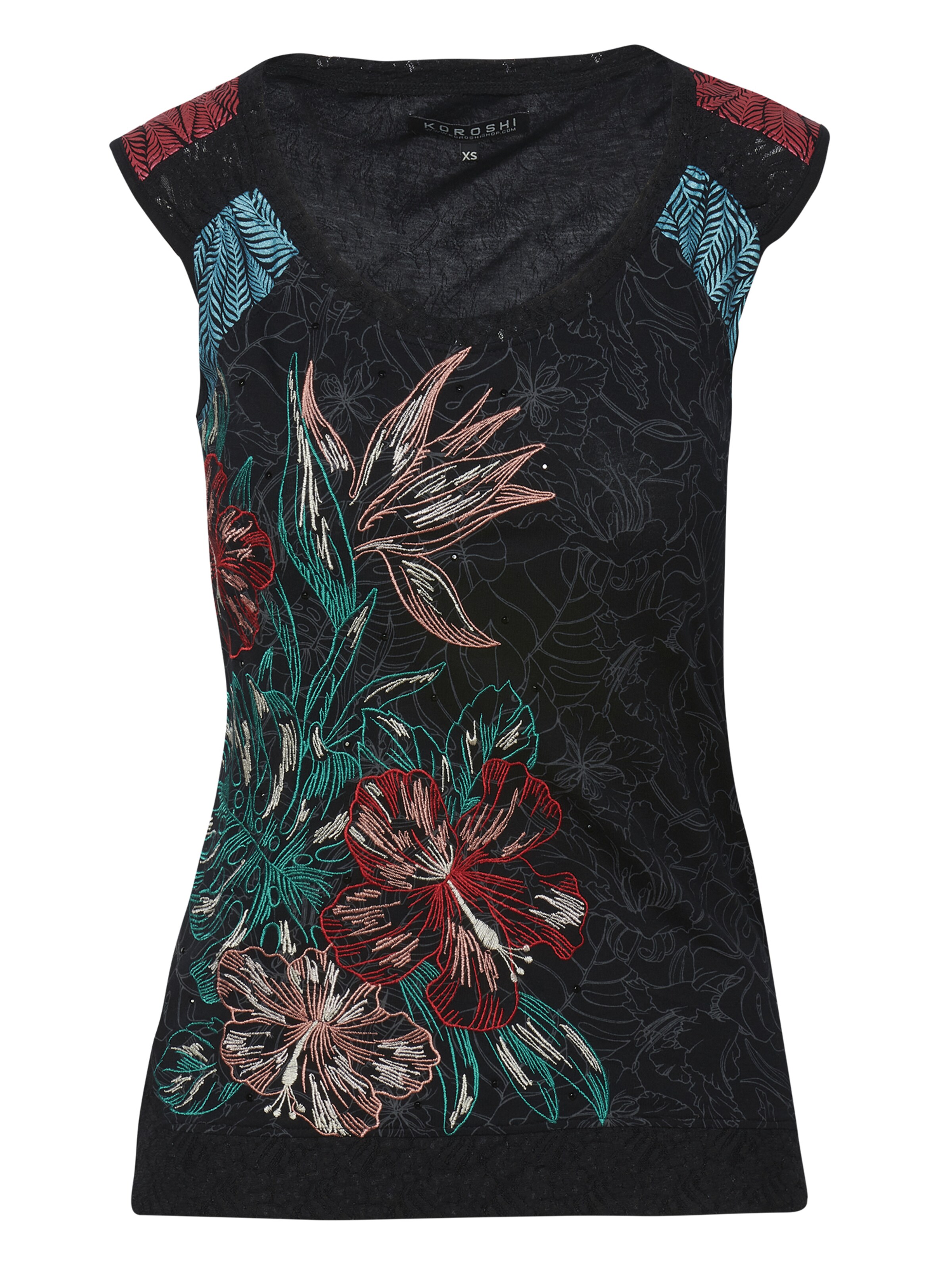KOROSHI T-shirt i svart: framsida