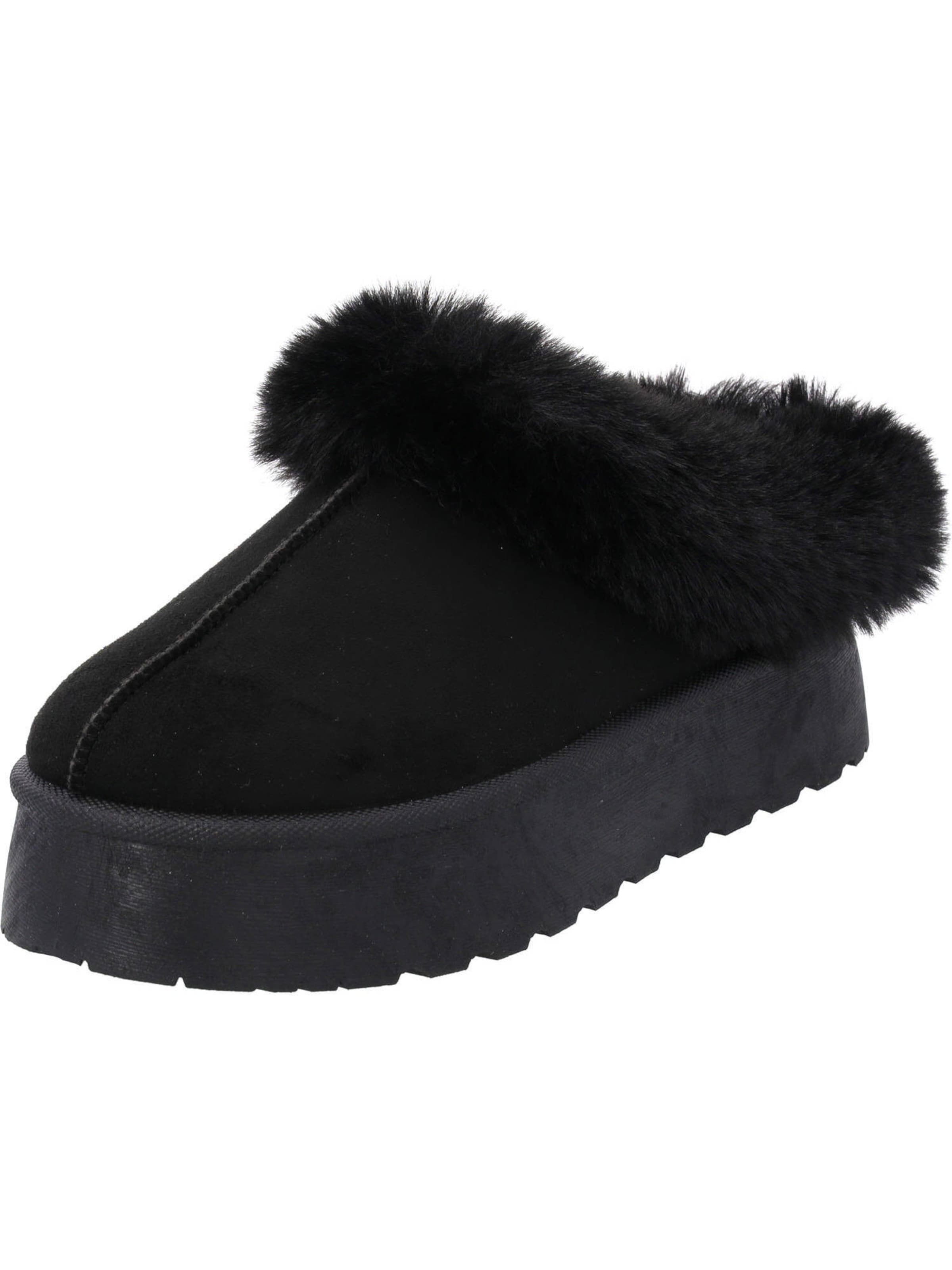 Palado Hausschuh 'Chixe' in Schwarz: Vorderseite