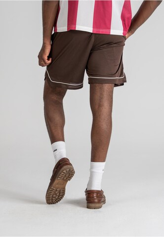 Loosefit Pantalon Prohibited en marron