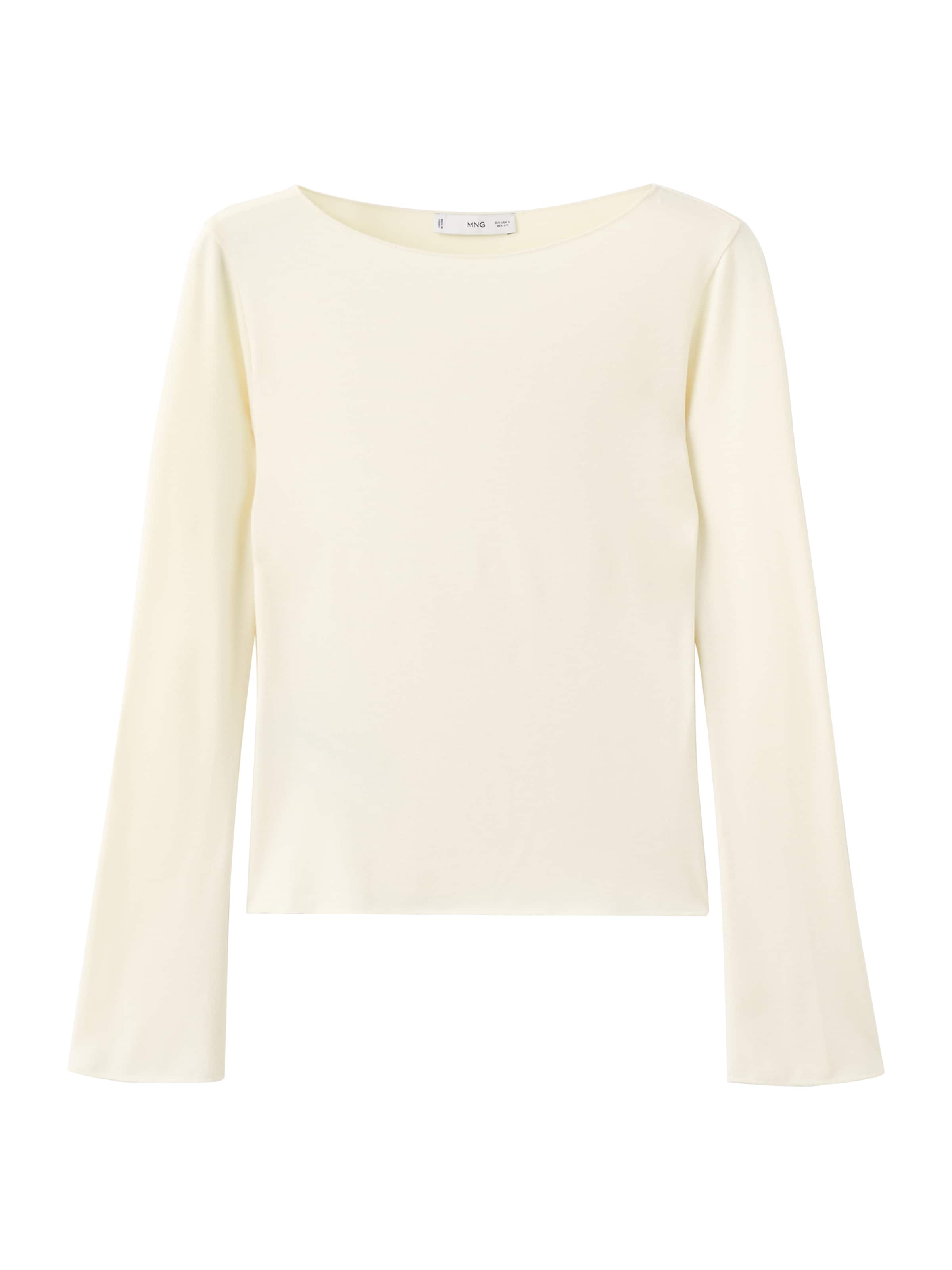 MANGO Тениска 'ANI' в бяло: отпред